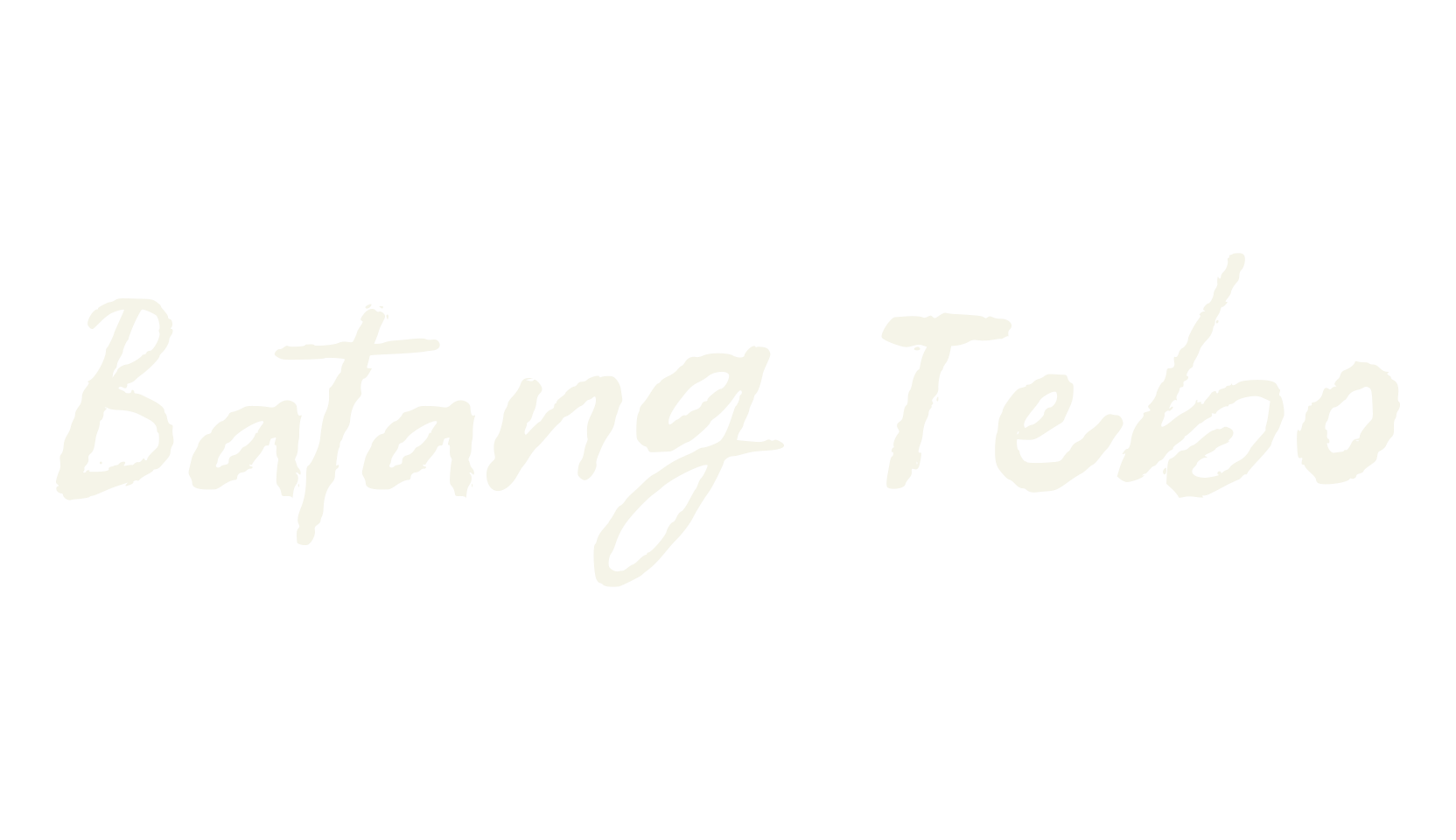 Batang Tebo, typewriter font preview