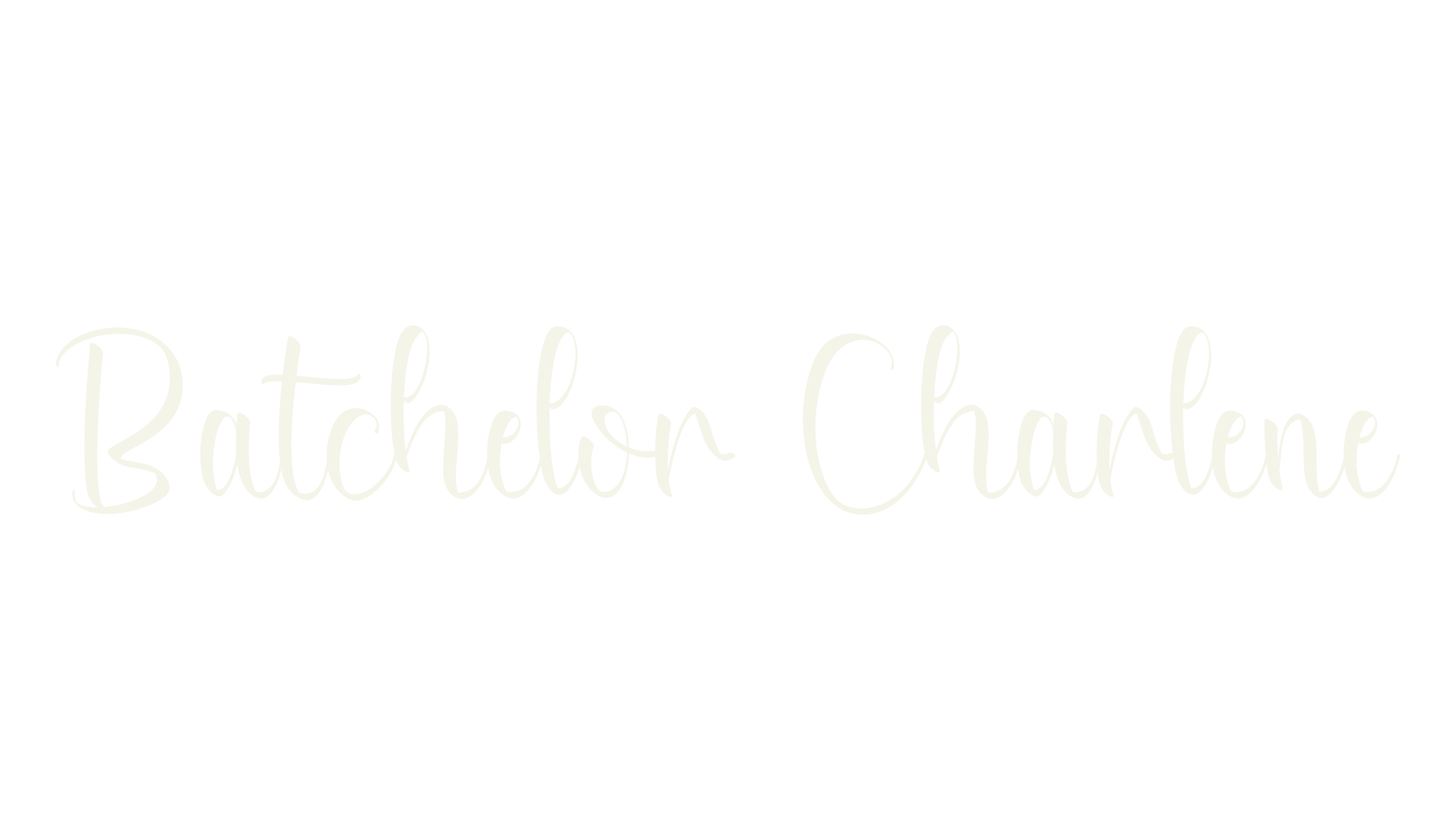 Batchelor Charlene, calligraphy font preview