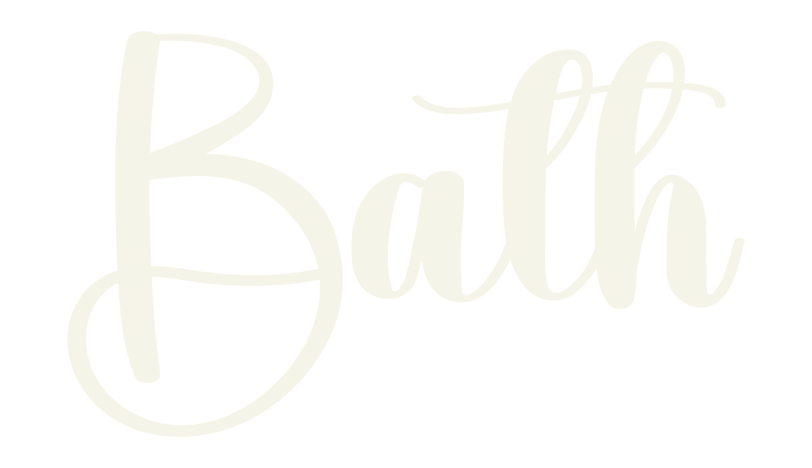 Bath, calligraphy font preview