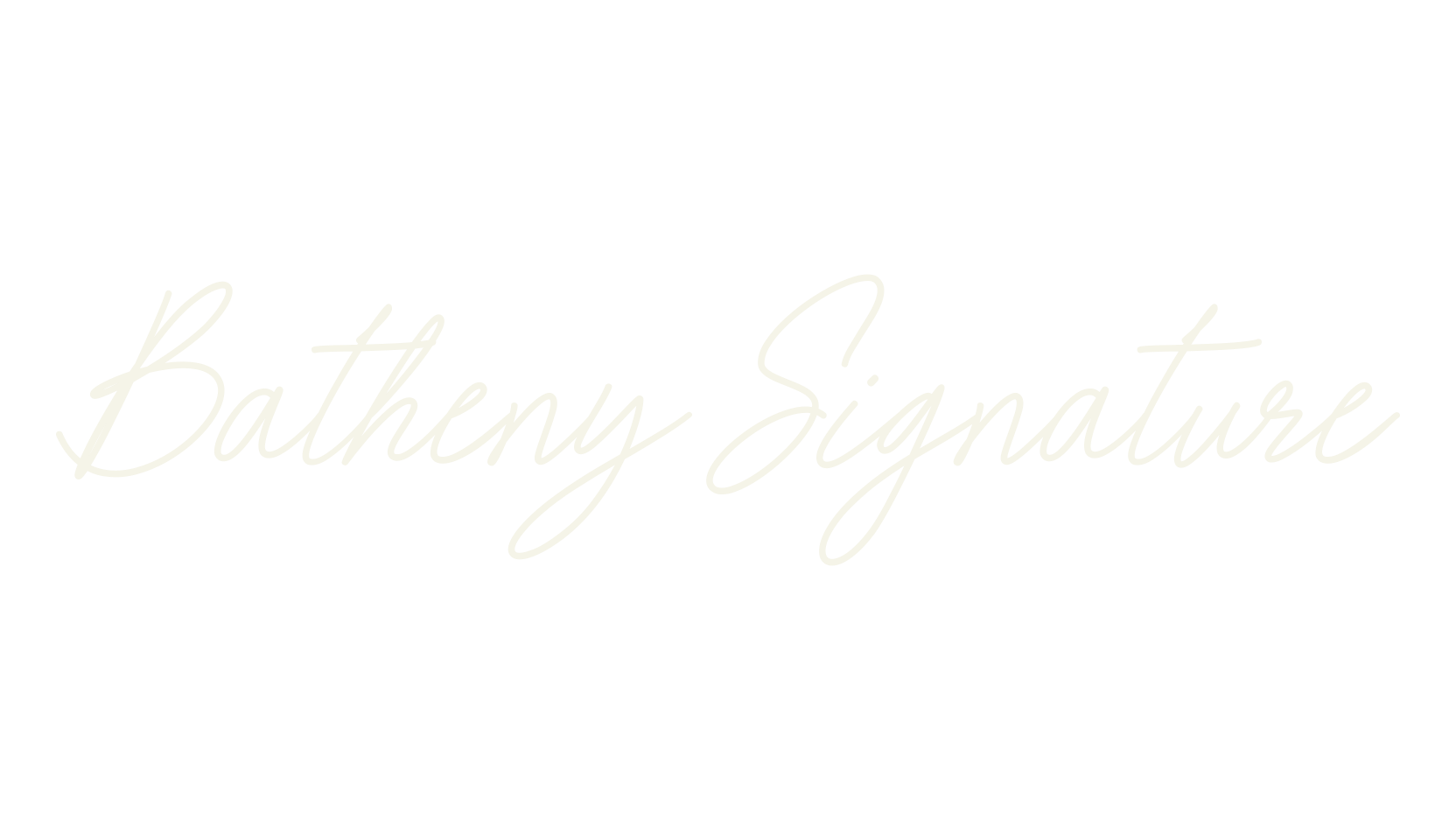 Batheny Signature, handwriting font preview
