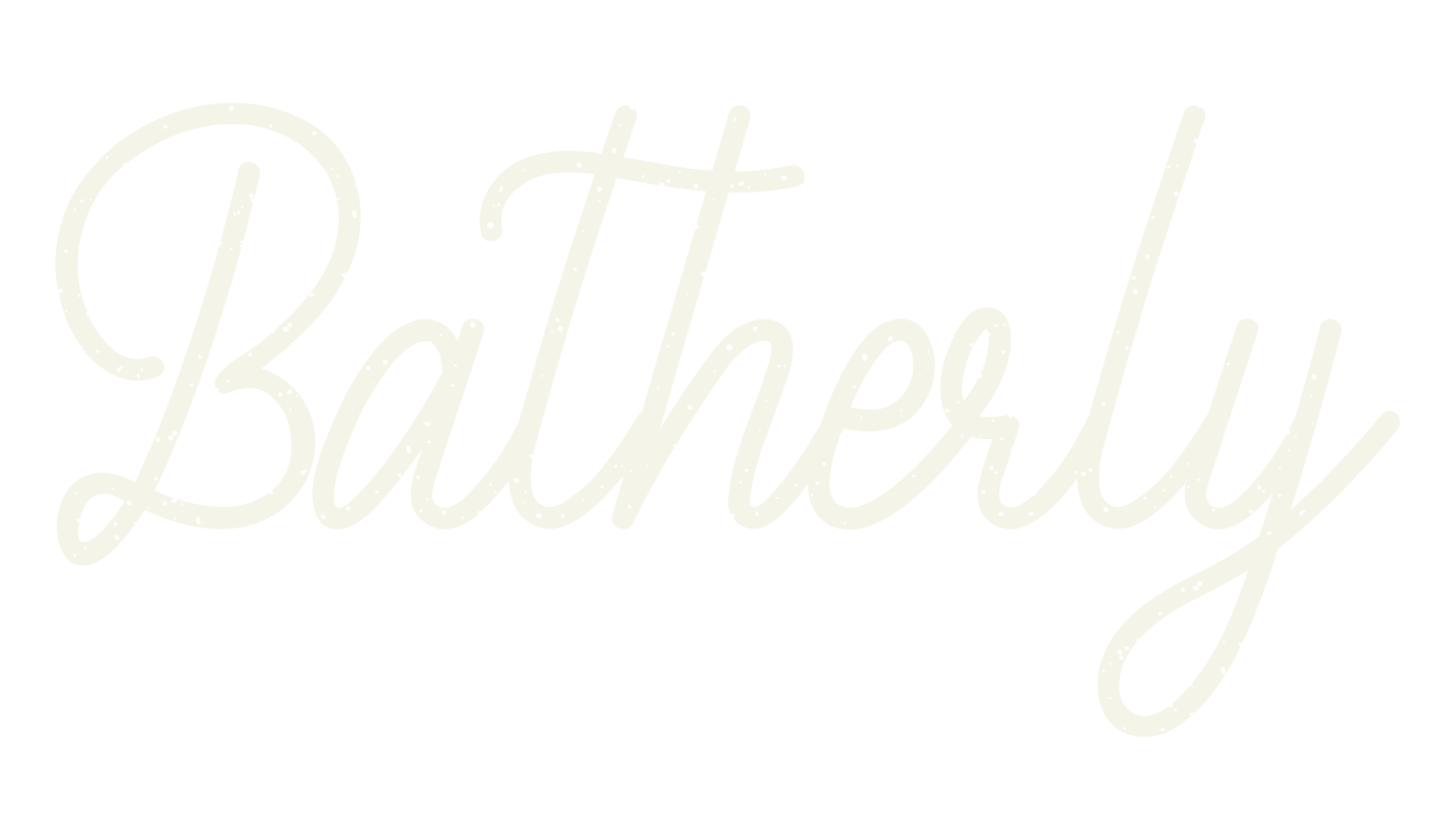 Batherly, cursive font preview