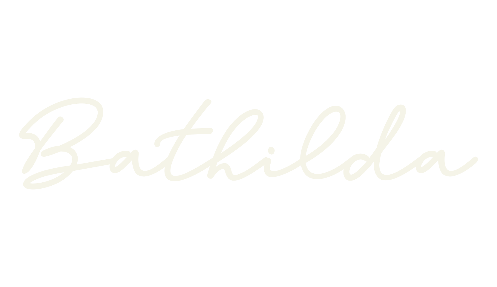 Bathilda, fashion sign font preview