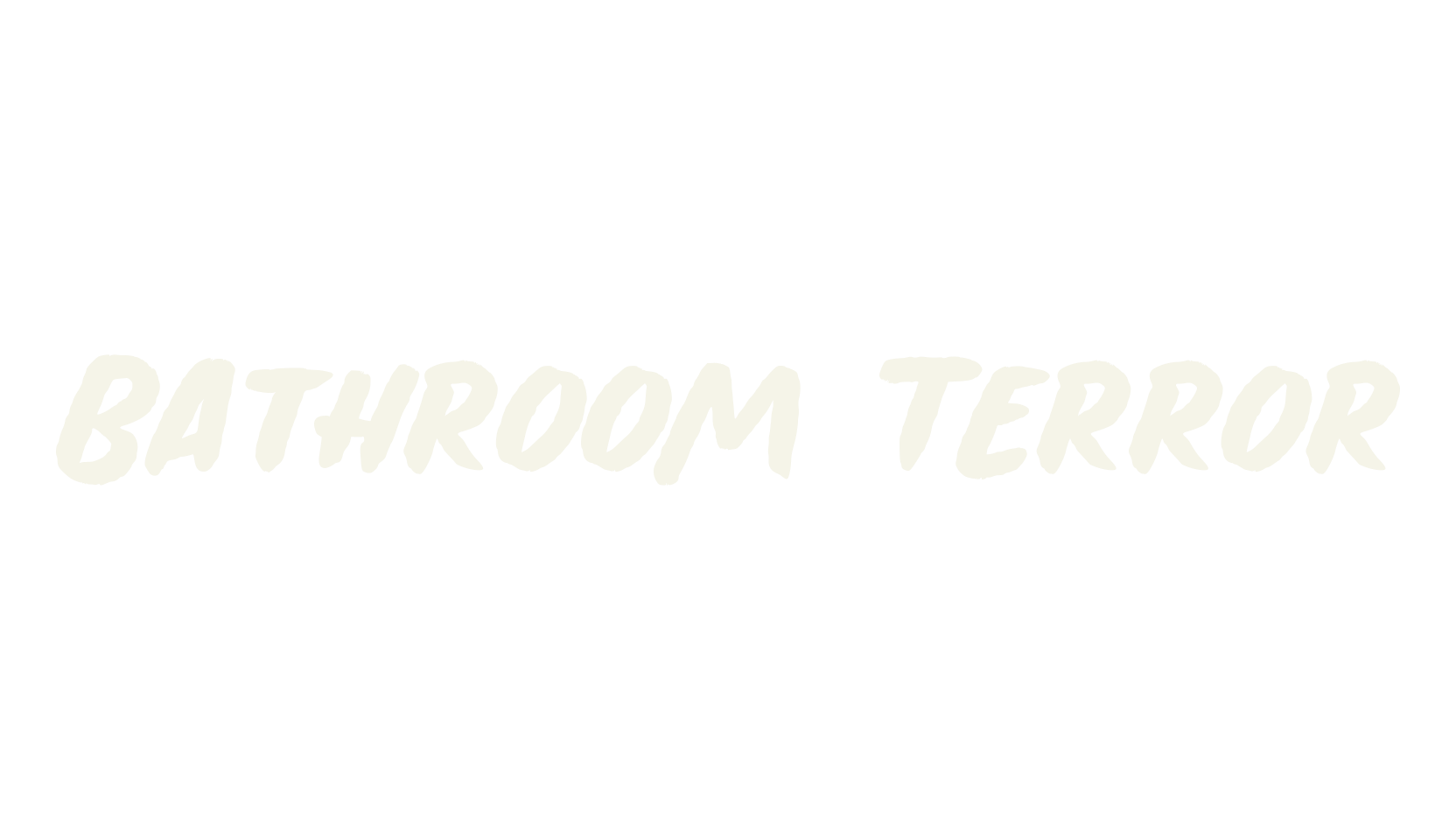 Bathroom Terror, comic book font preview
