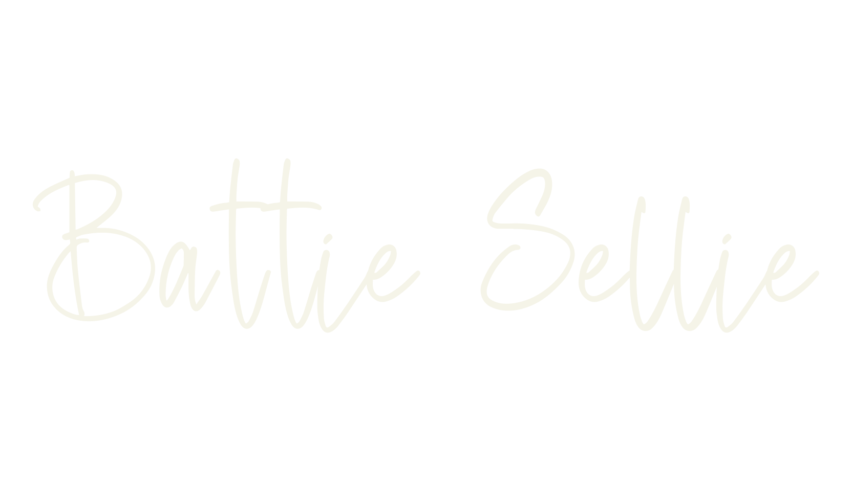 Battie Sellie, cursive font preview