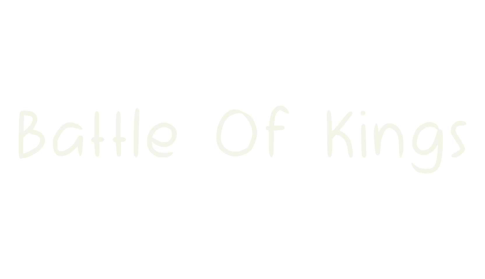 Battle Of Kings, cool font preview