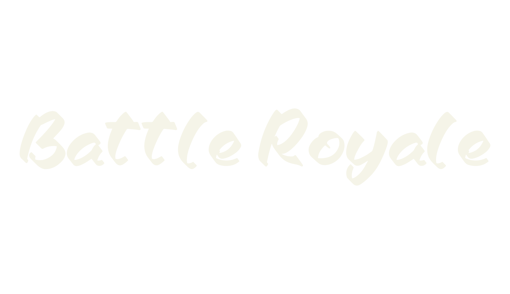 Battle Royale, script font preview