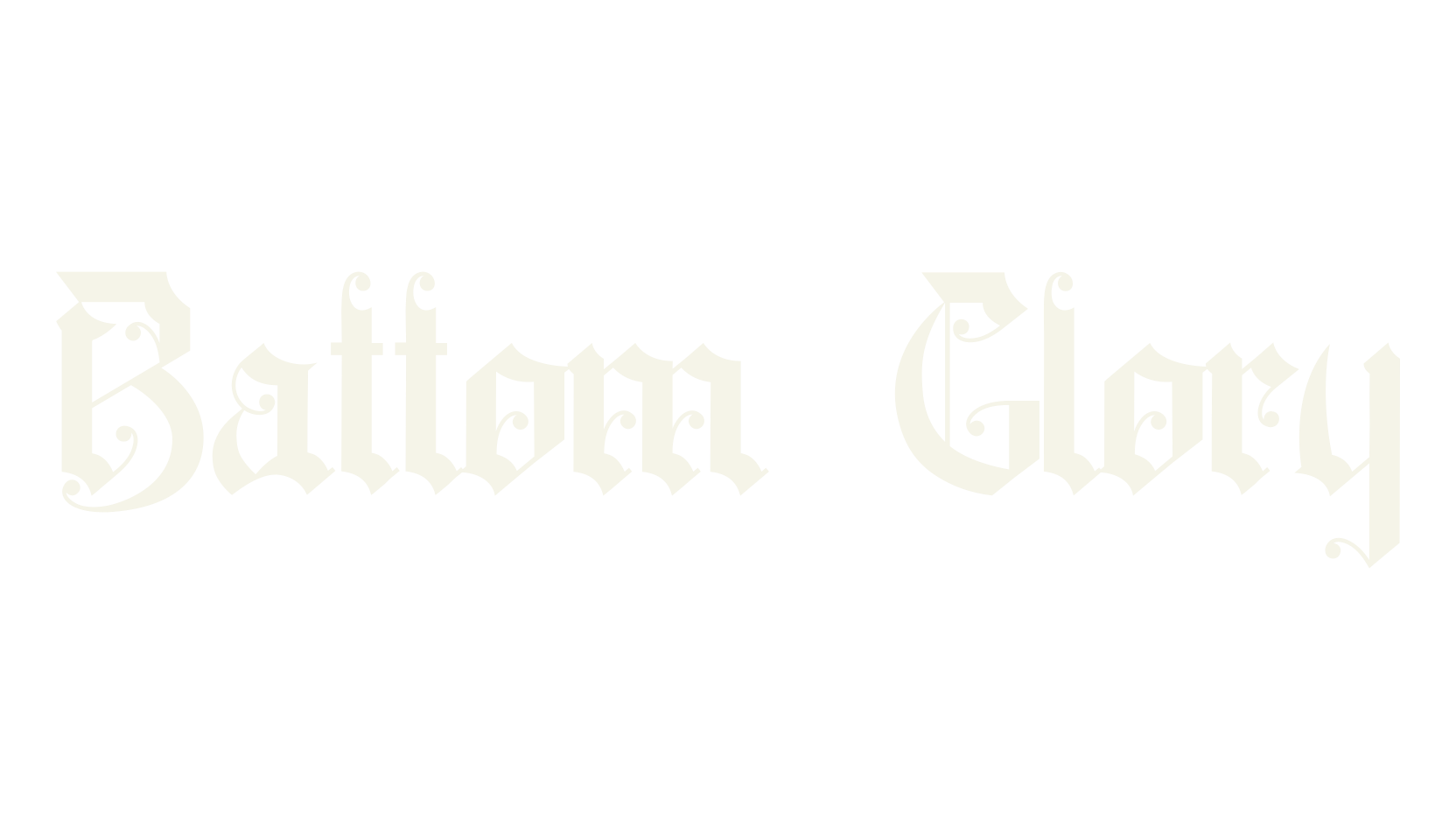 Battom Glory, blackletter font preview