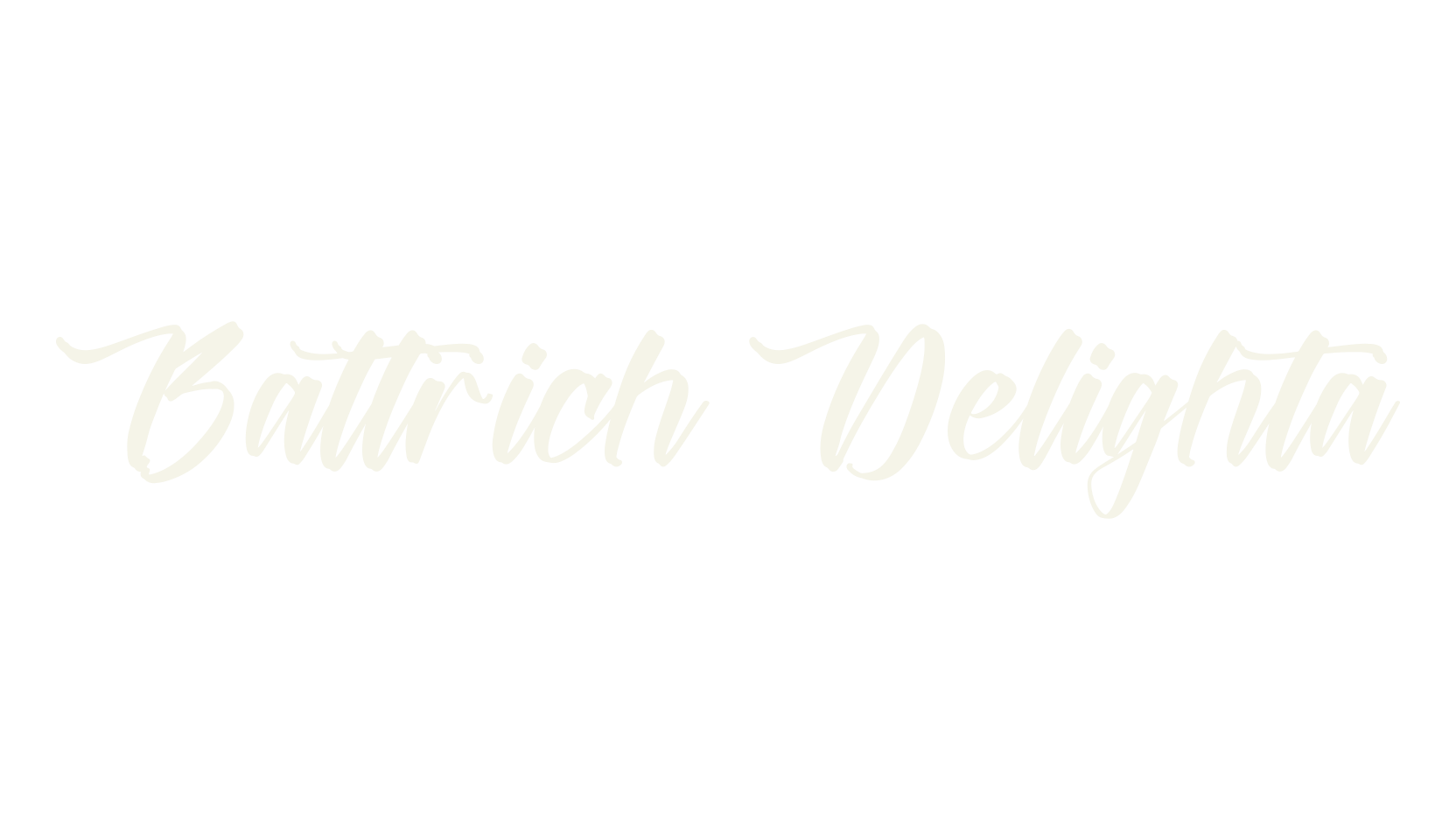 Battrich Delighta, script font preview