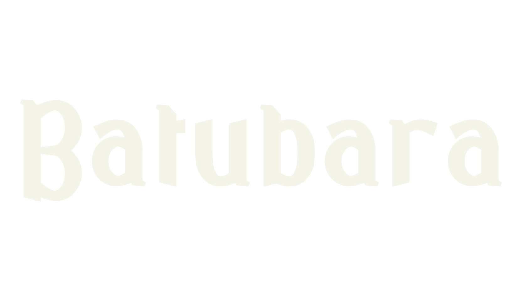 Batubara, techno font preview