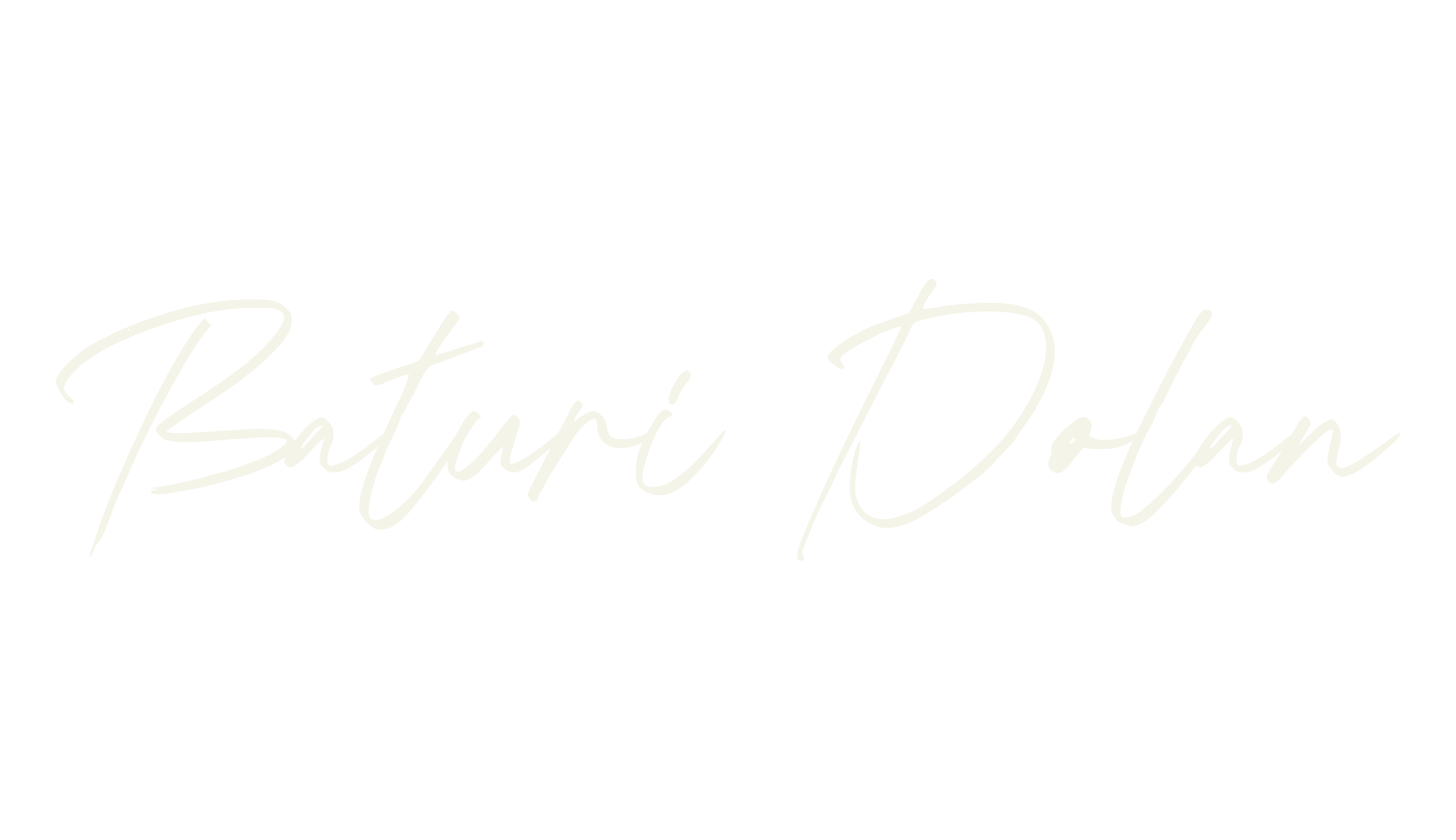 Baturi Dolan, handwriting font preview