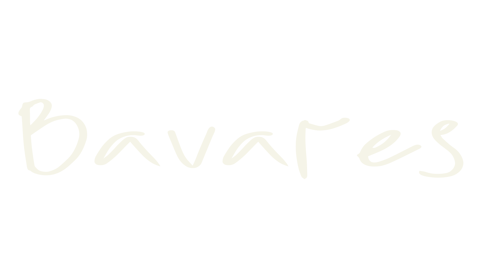 Bavares, handwriting font preview