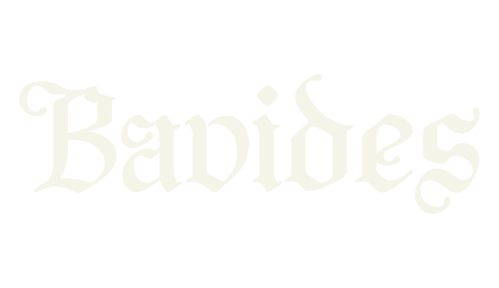Bavides, gothic font preview