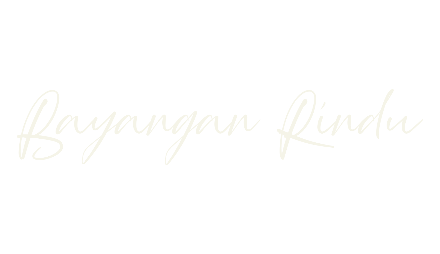 Bayangan Rindu, handwriting font preview