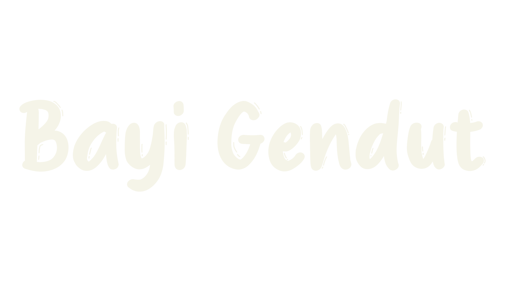 Bayi Gendut, handwriting font preview