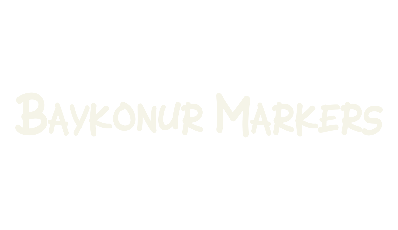 Baykonur Markers, lettering font preview