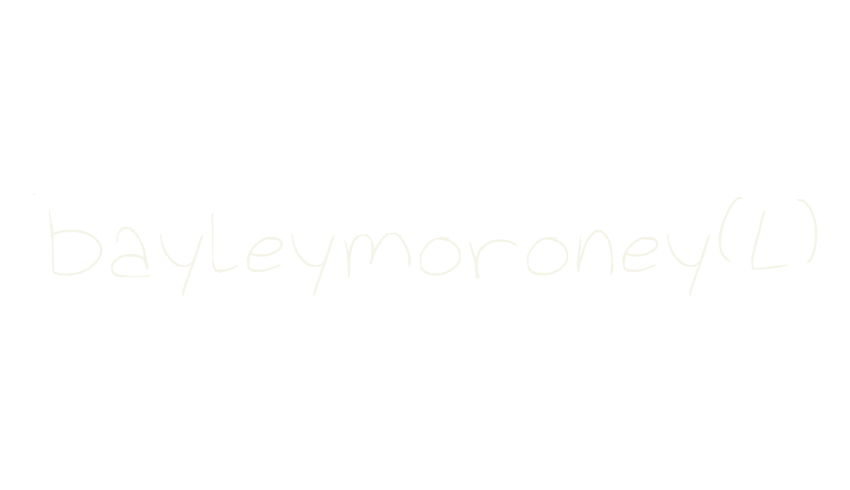 bayleymoroney(L), thin font preview