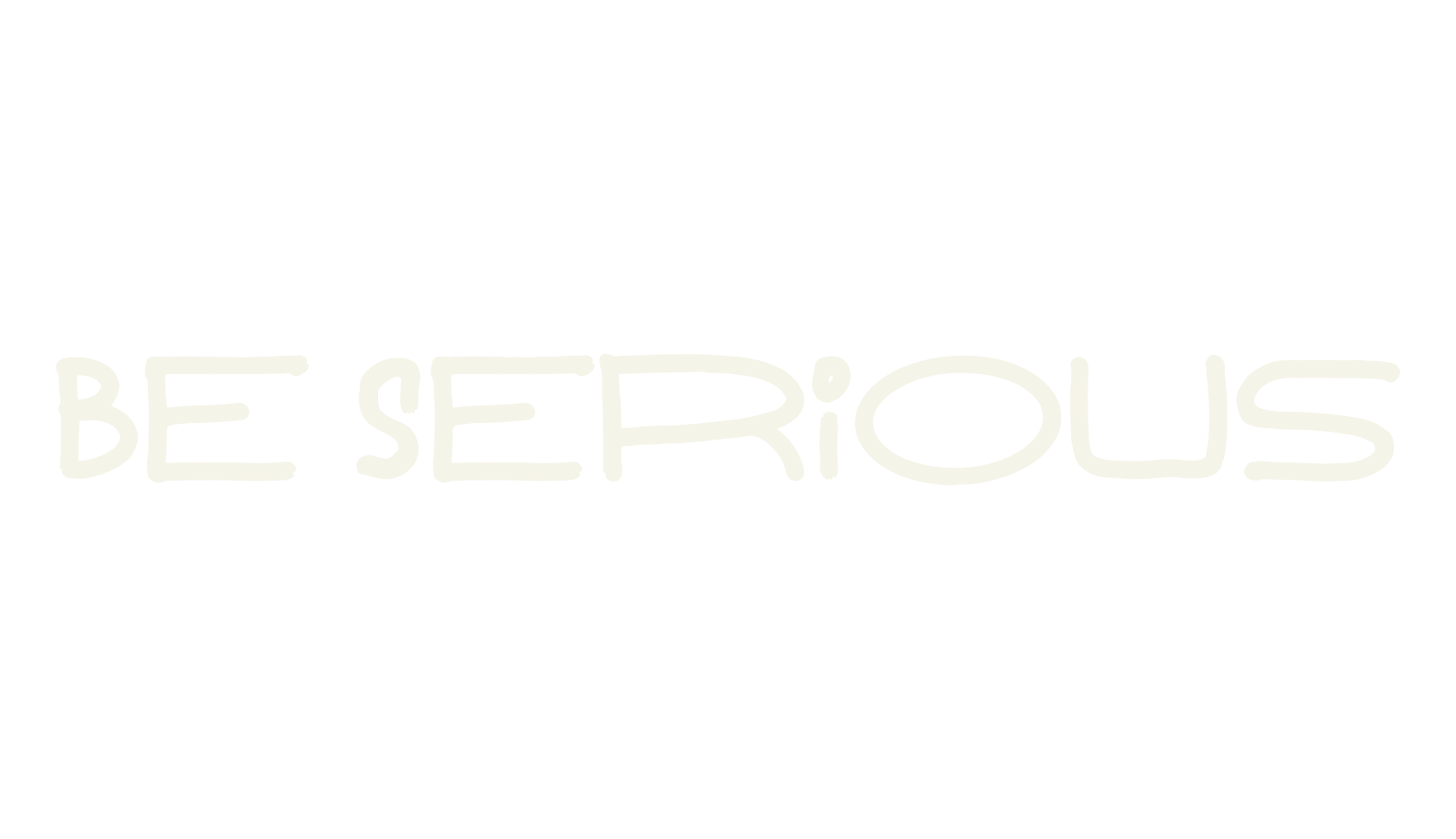 Be Serious, sans serif font preview