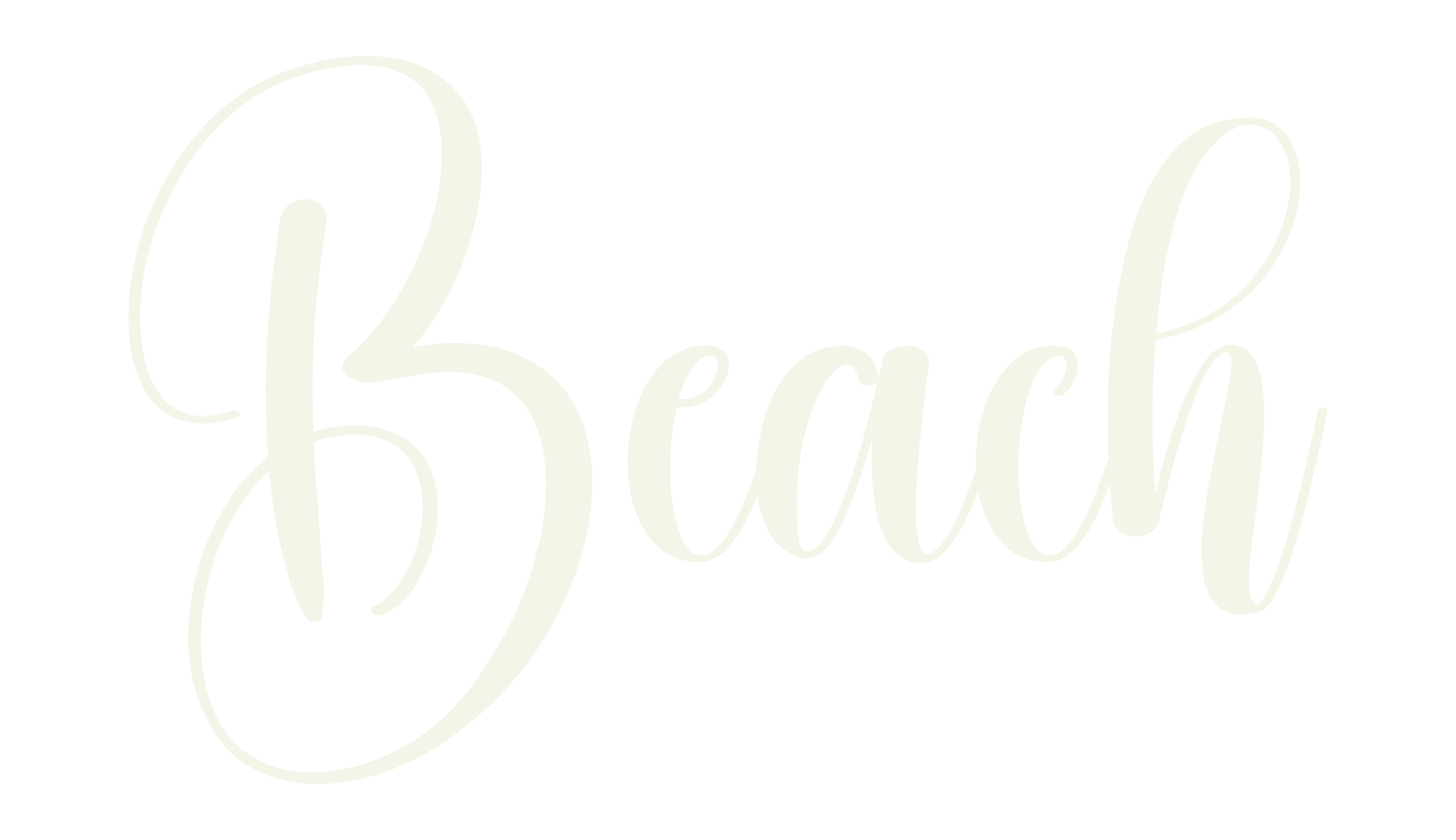 Beach, fashion script font preview