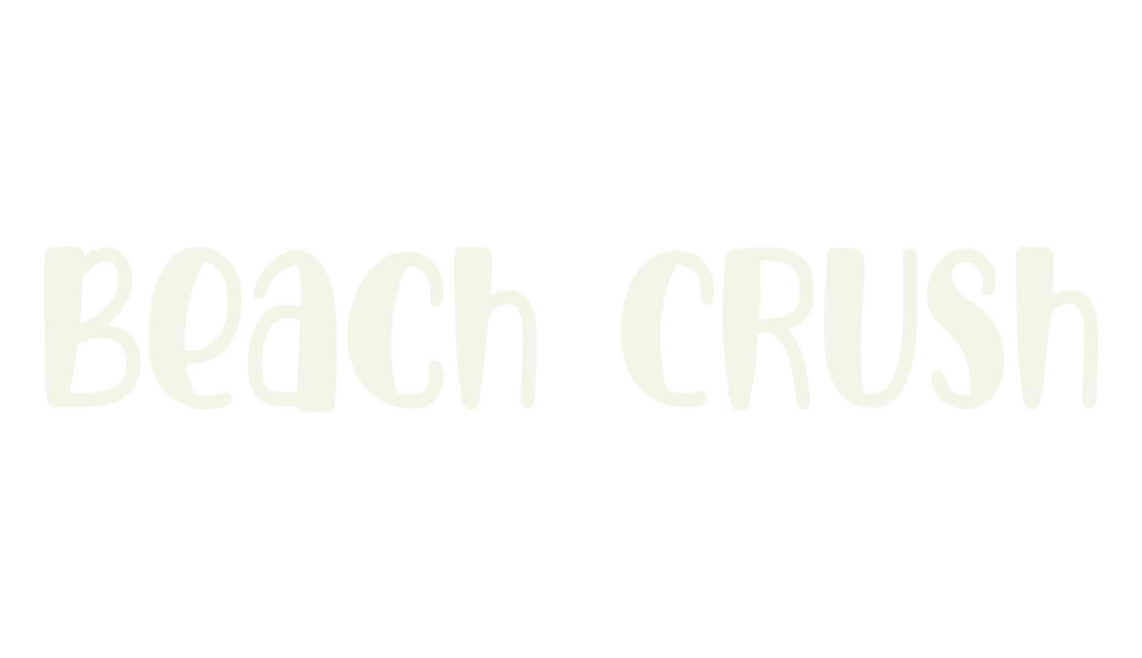 Beach Crush, beach font preview