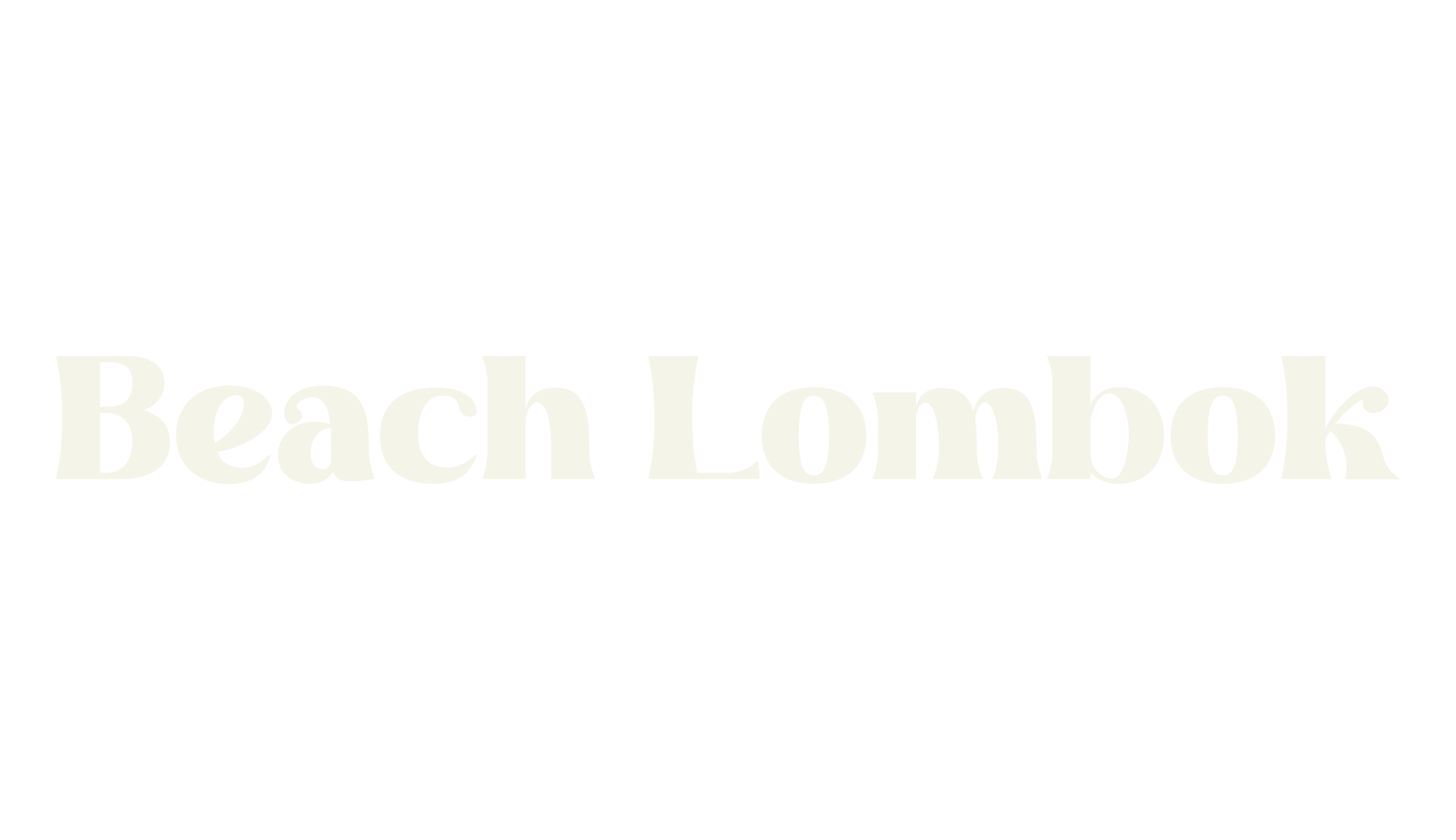 Beach Lombok, serif font preview