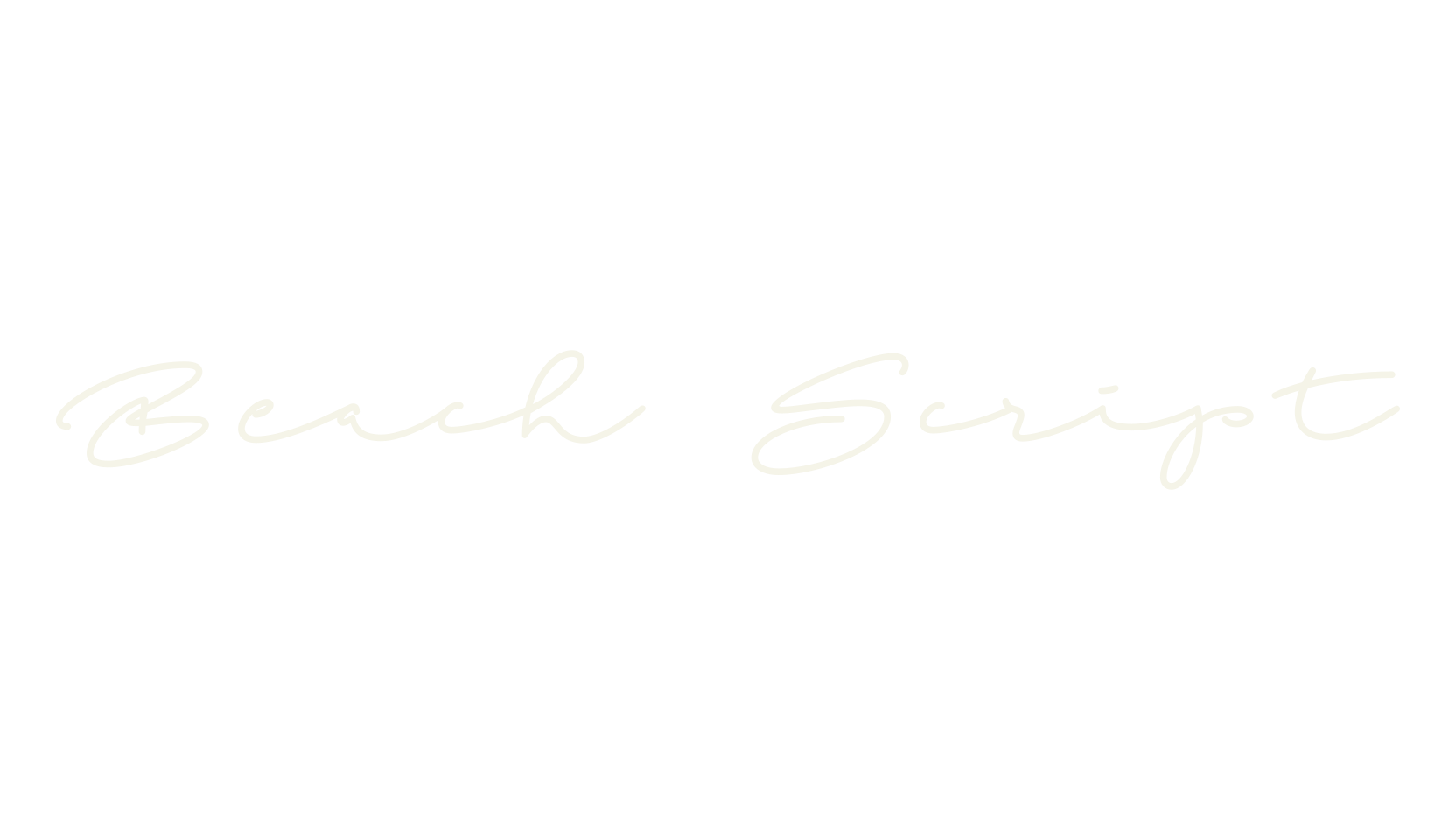 Beach Script, cursive font preview