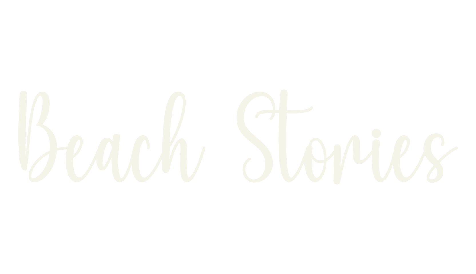 Beach Stories, handwriting font preview