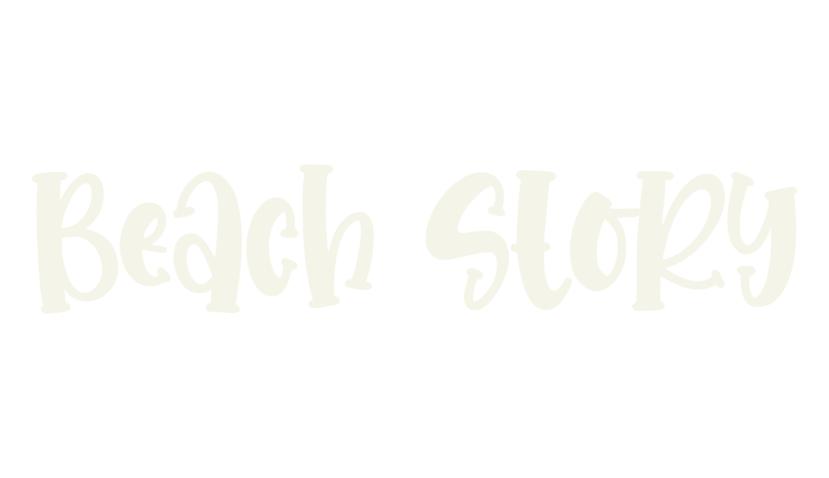 Beach story, beach font preview