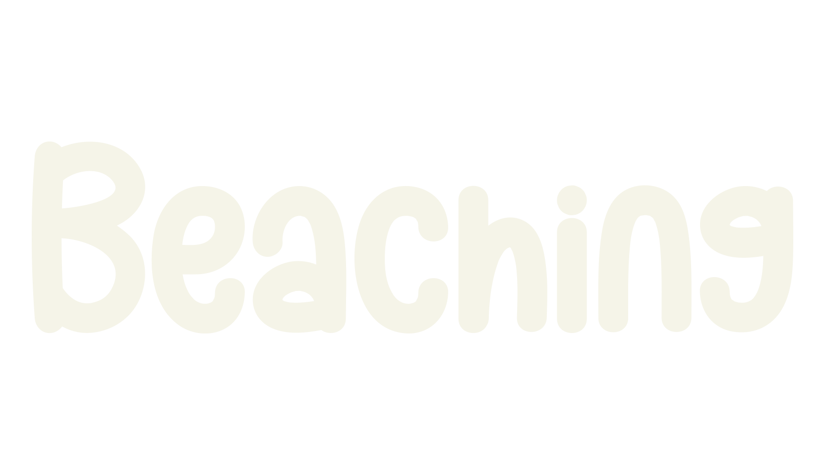 Beaching, script font preview
