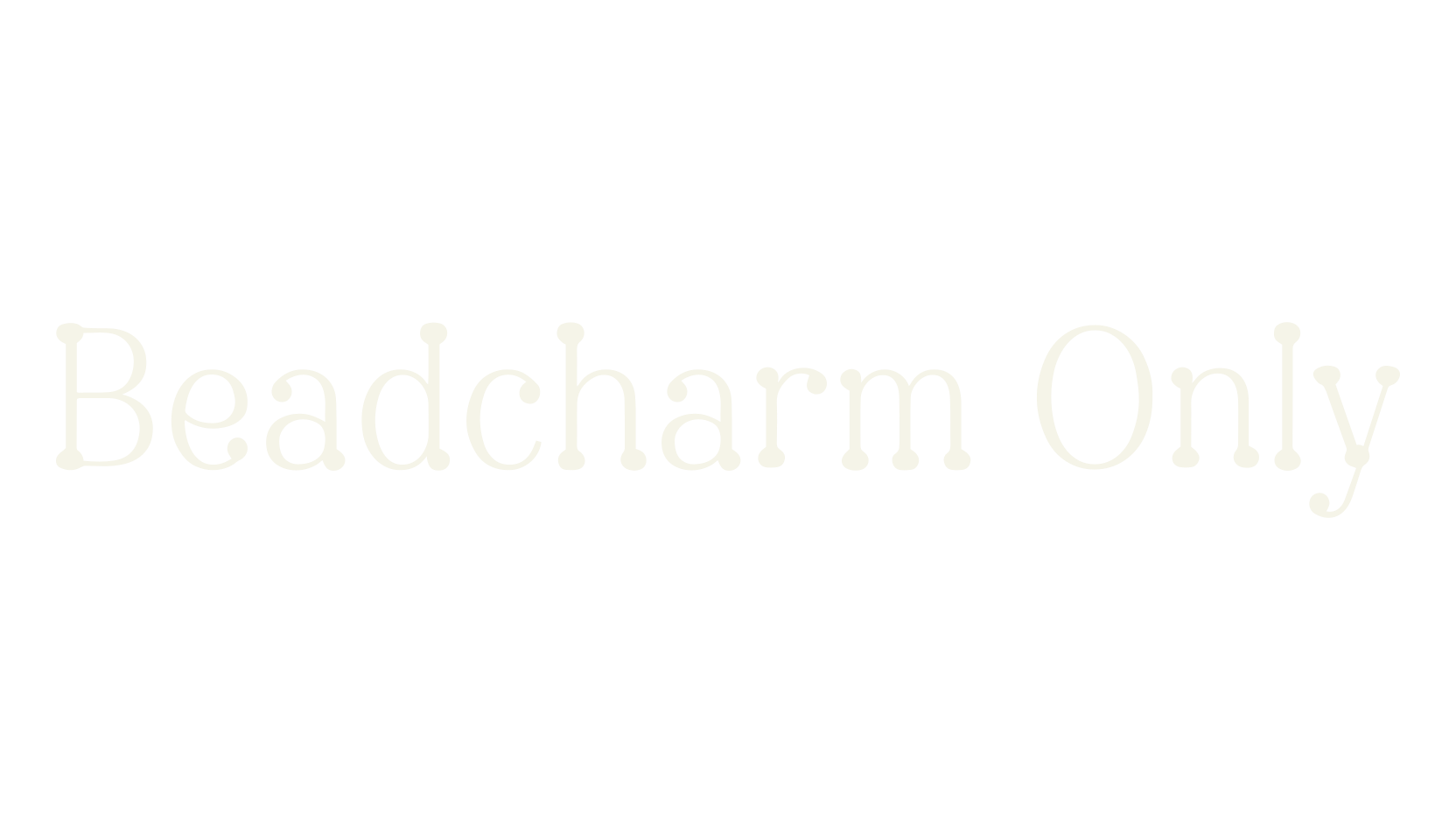 Beadcharm Only, serif font preview