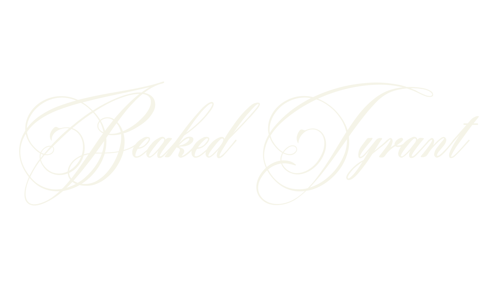 Beaked Tyrant, fashion script font preview