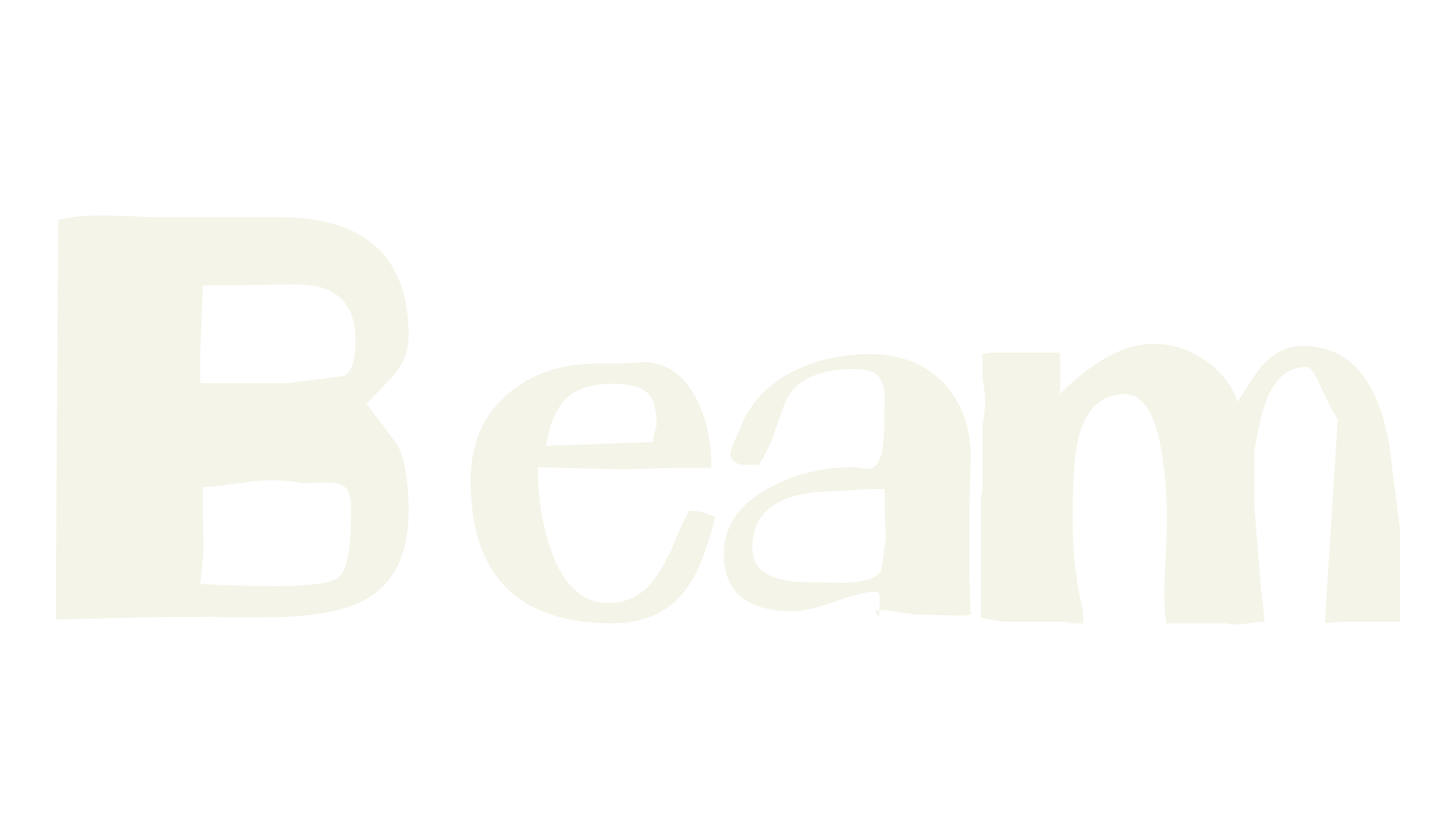 Beam, sans font preview