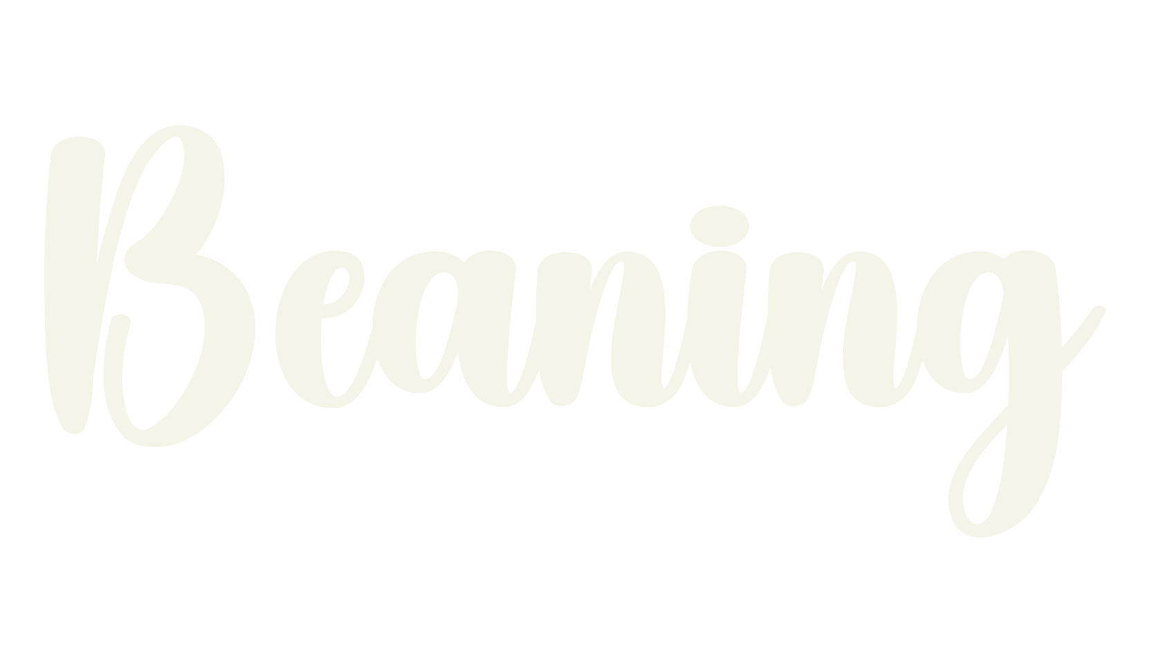 Beaning, calligraphy font preview