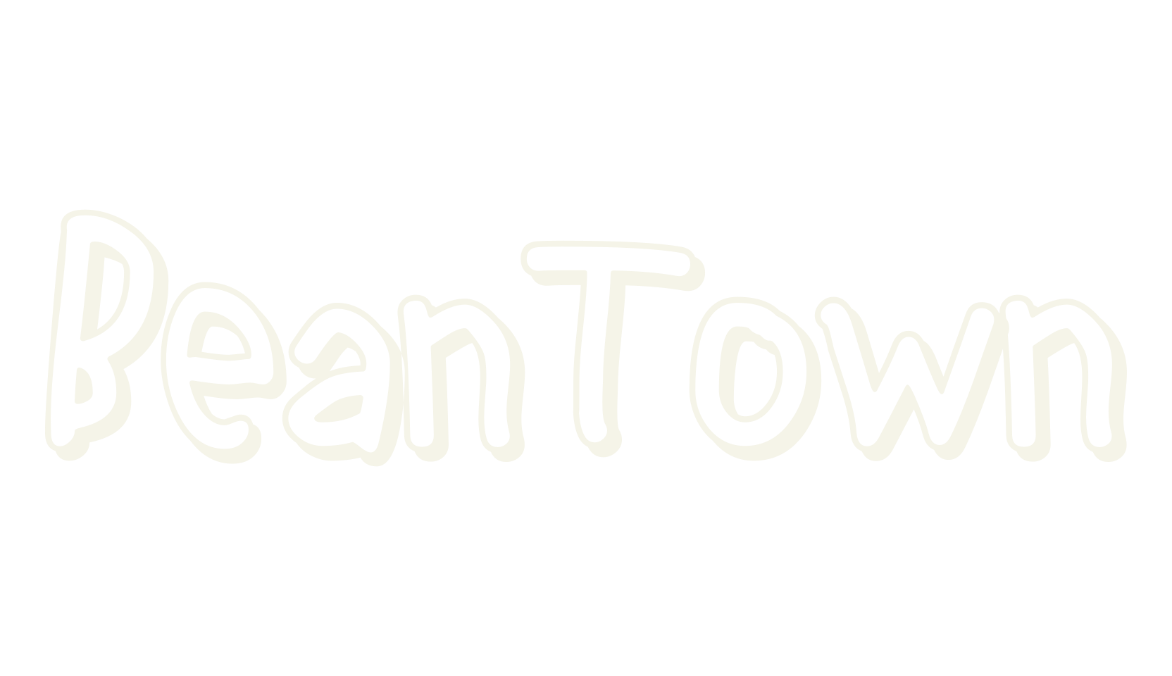 BeanTown, handwritten font preview