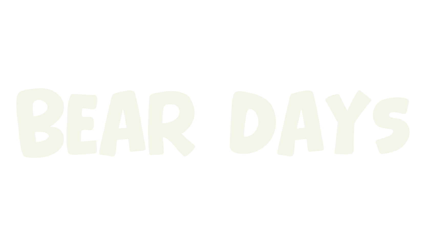 Bear Days, display market font preview