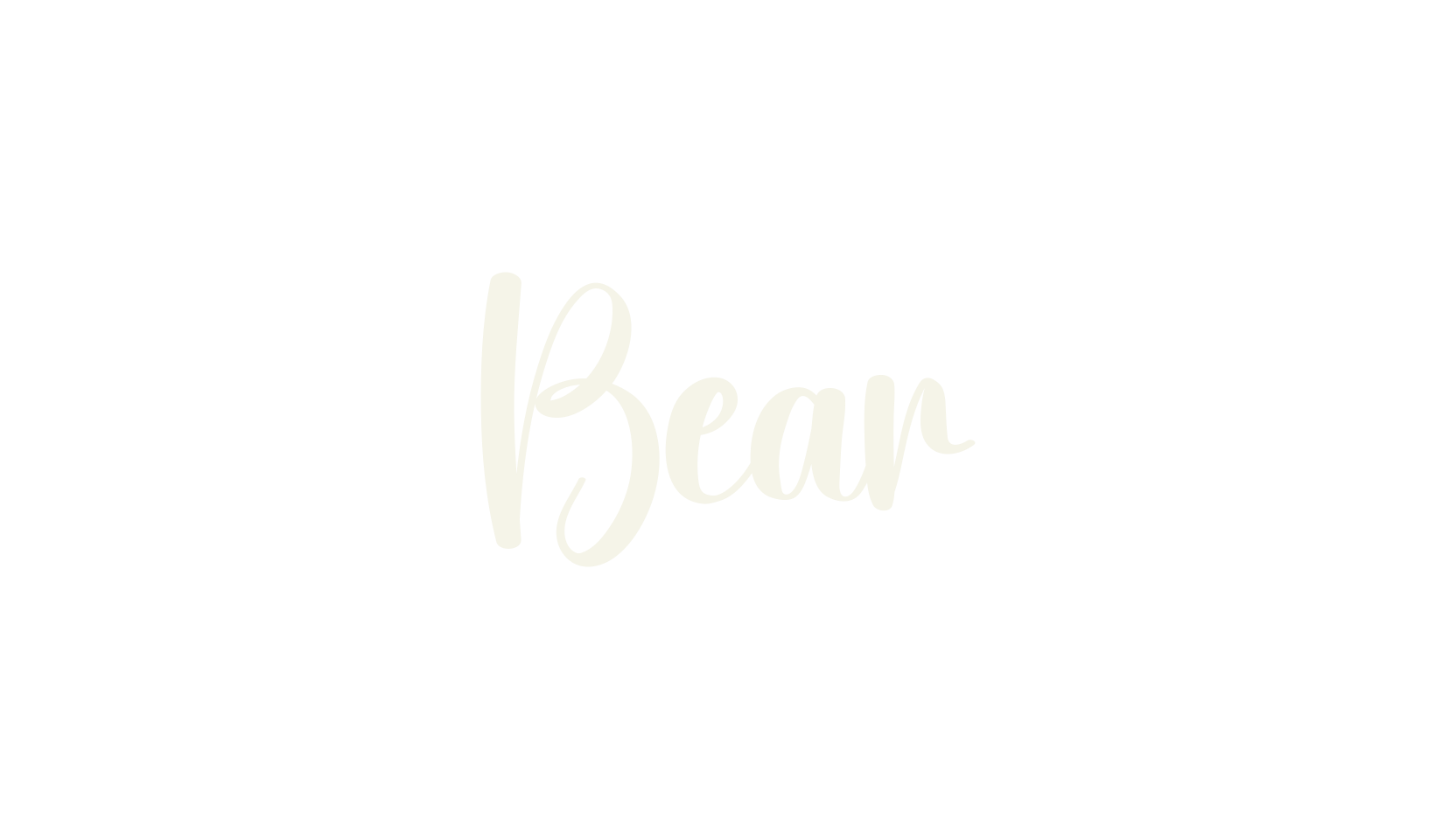 Bear, calligraphy font preview