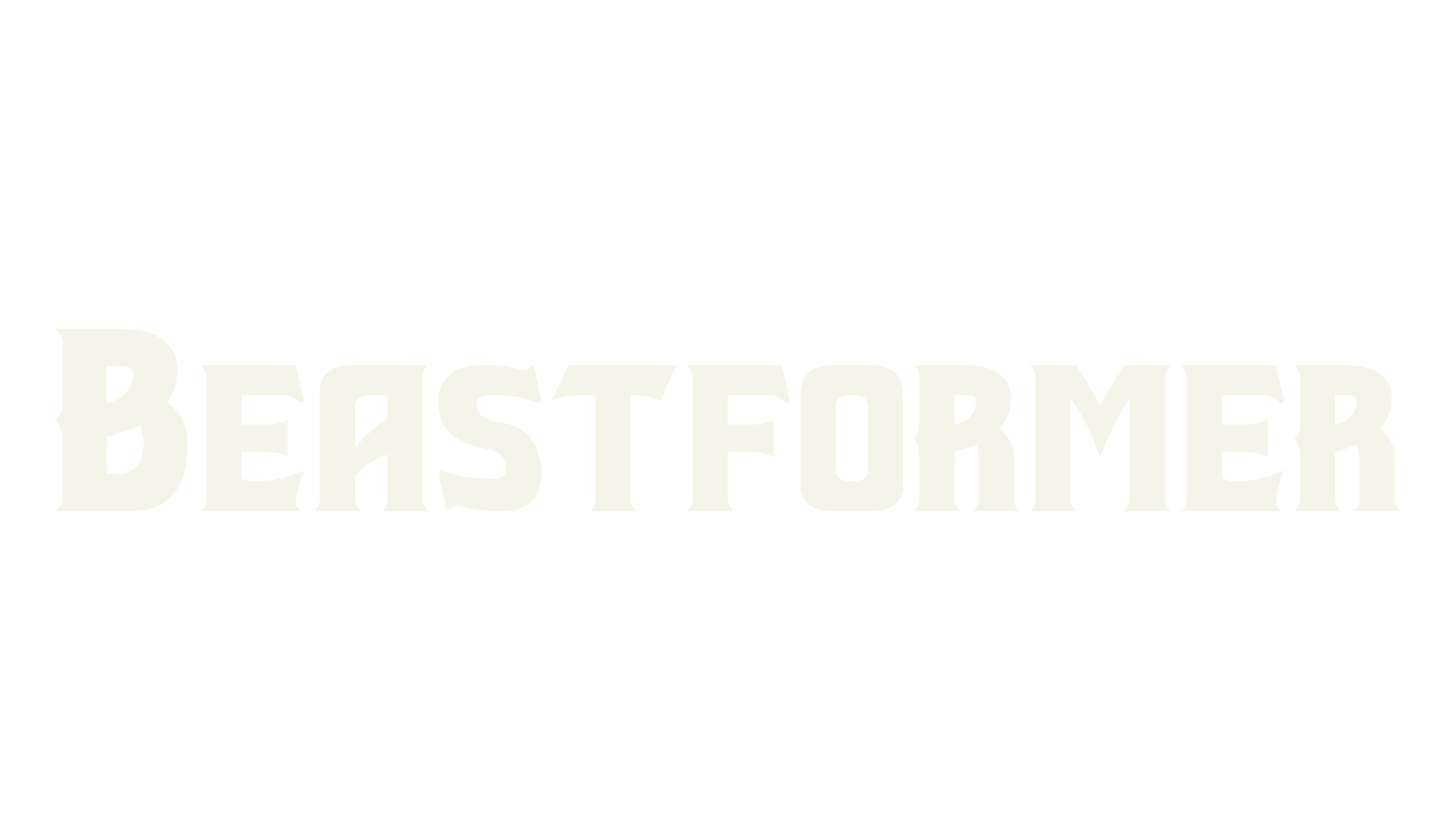 Beastformer, fantasy font preview