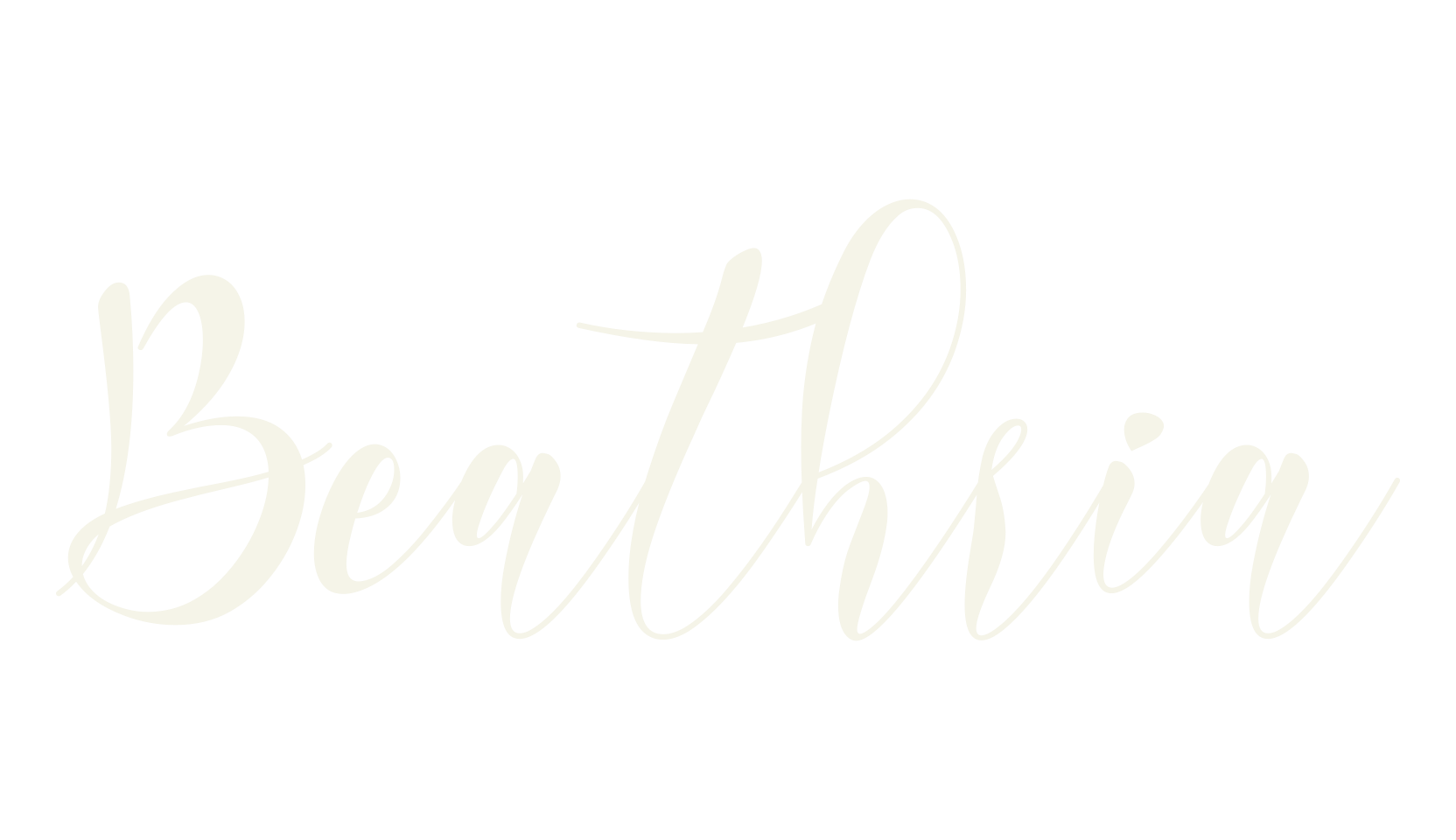 Beathria, modern calligraphy font preview