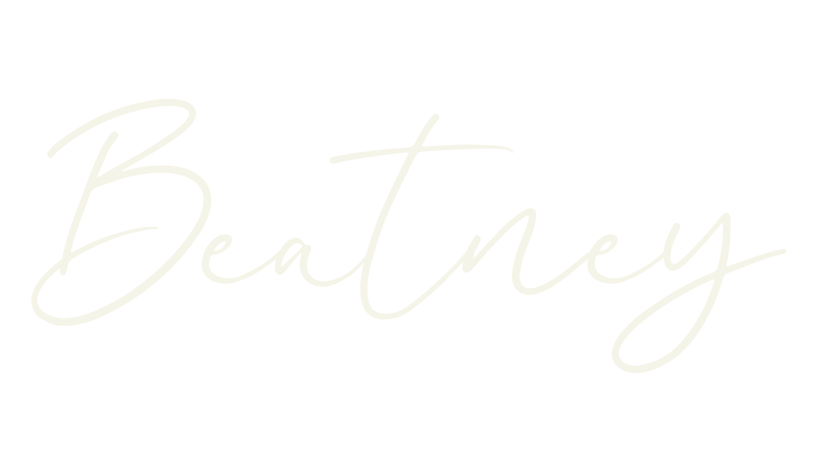 Beatney, cursive font preview