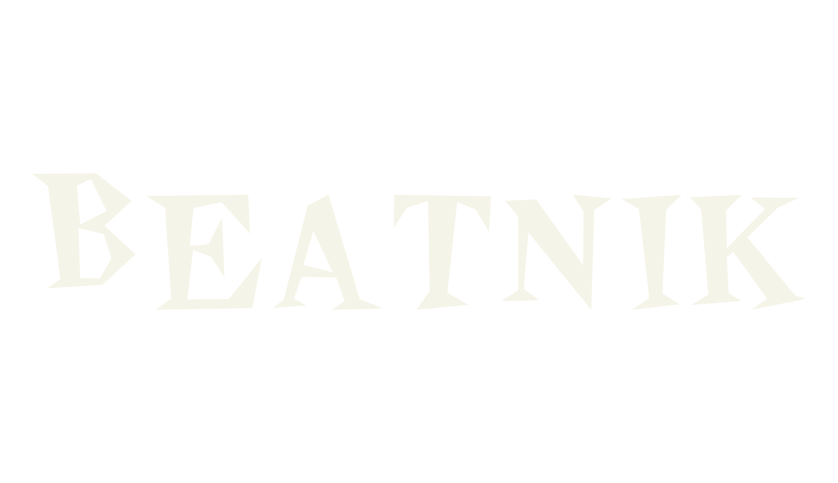 Beatnik, pointed font preview