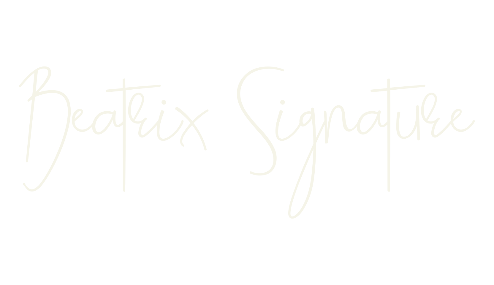 Beatrix Signature, signature font preview