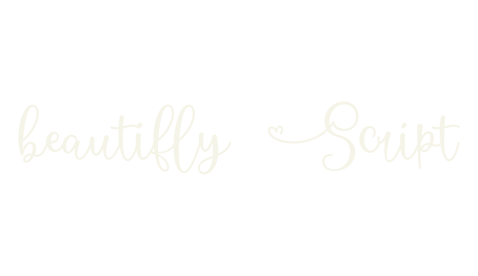 beautifly Script, fancy font preview