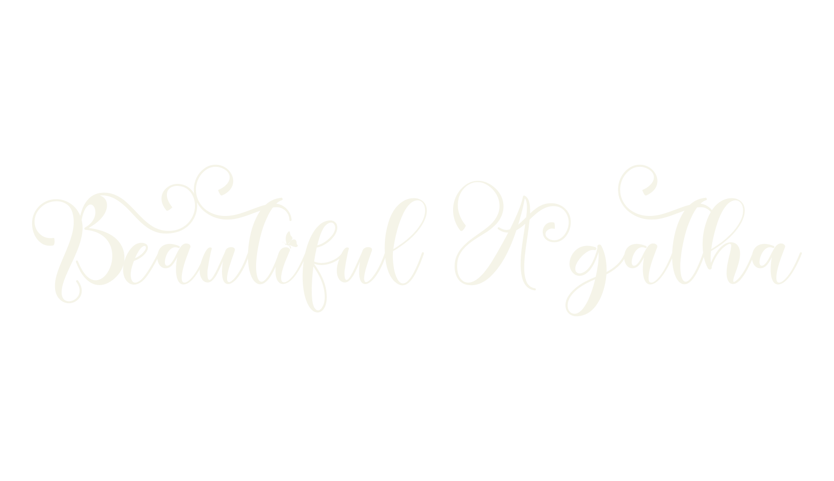 Beautiful Agatha, flower font preview