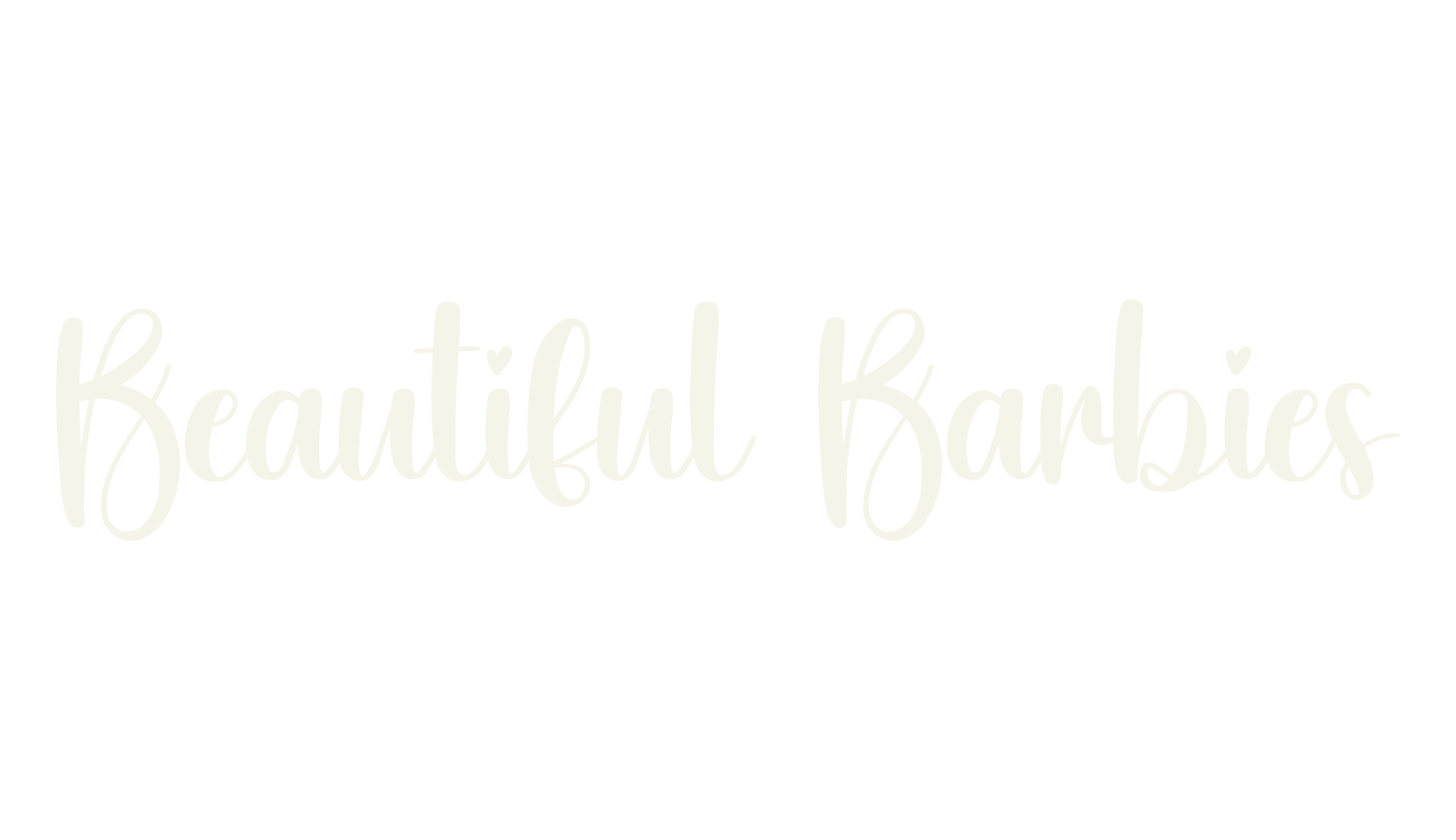 Beautiful Barbies, calligraphy font preview