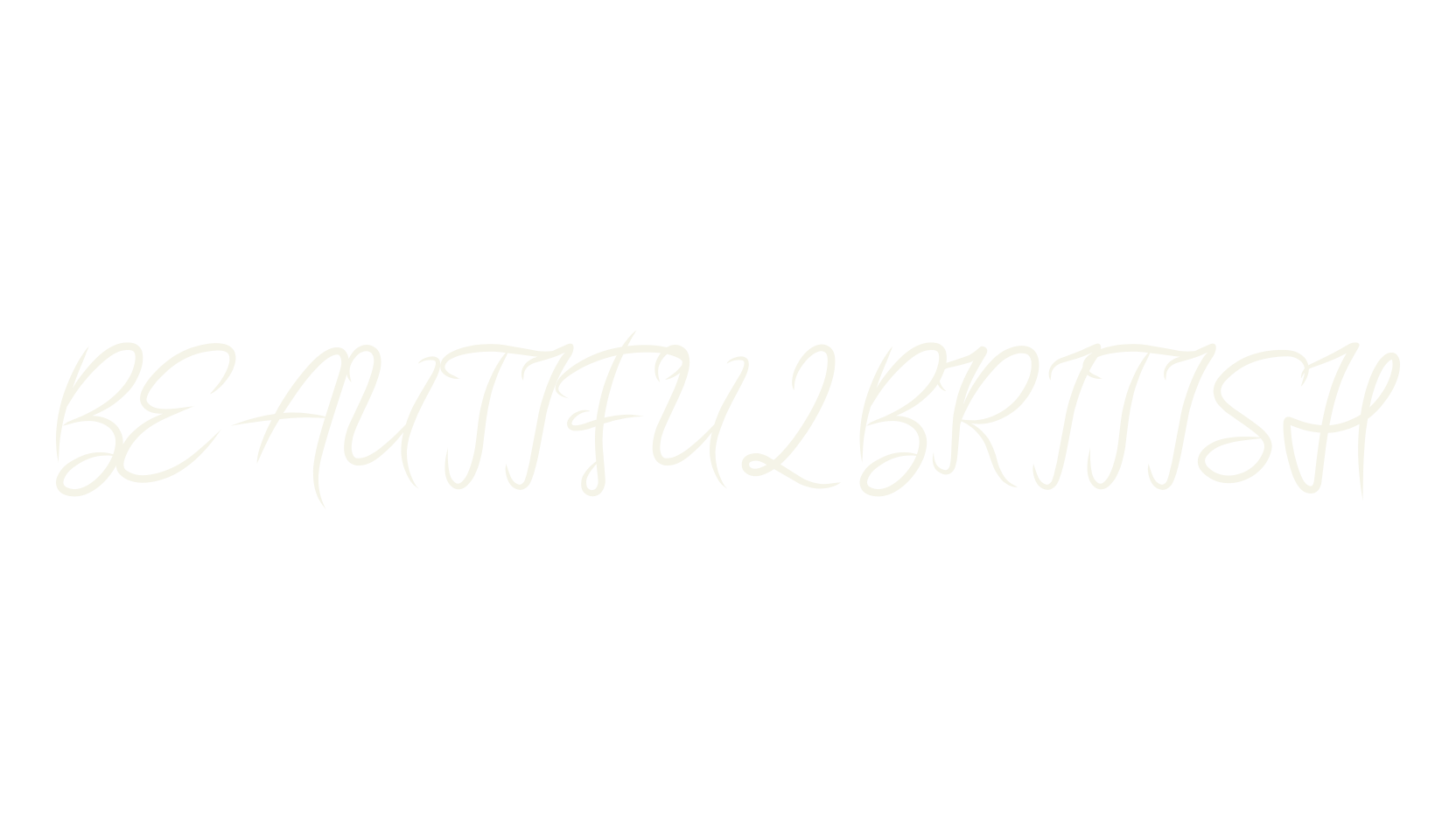BEAUTIFUL BRITISH, lettering font preview