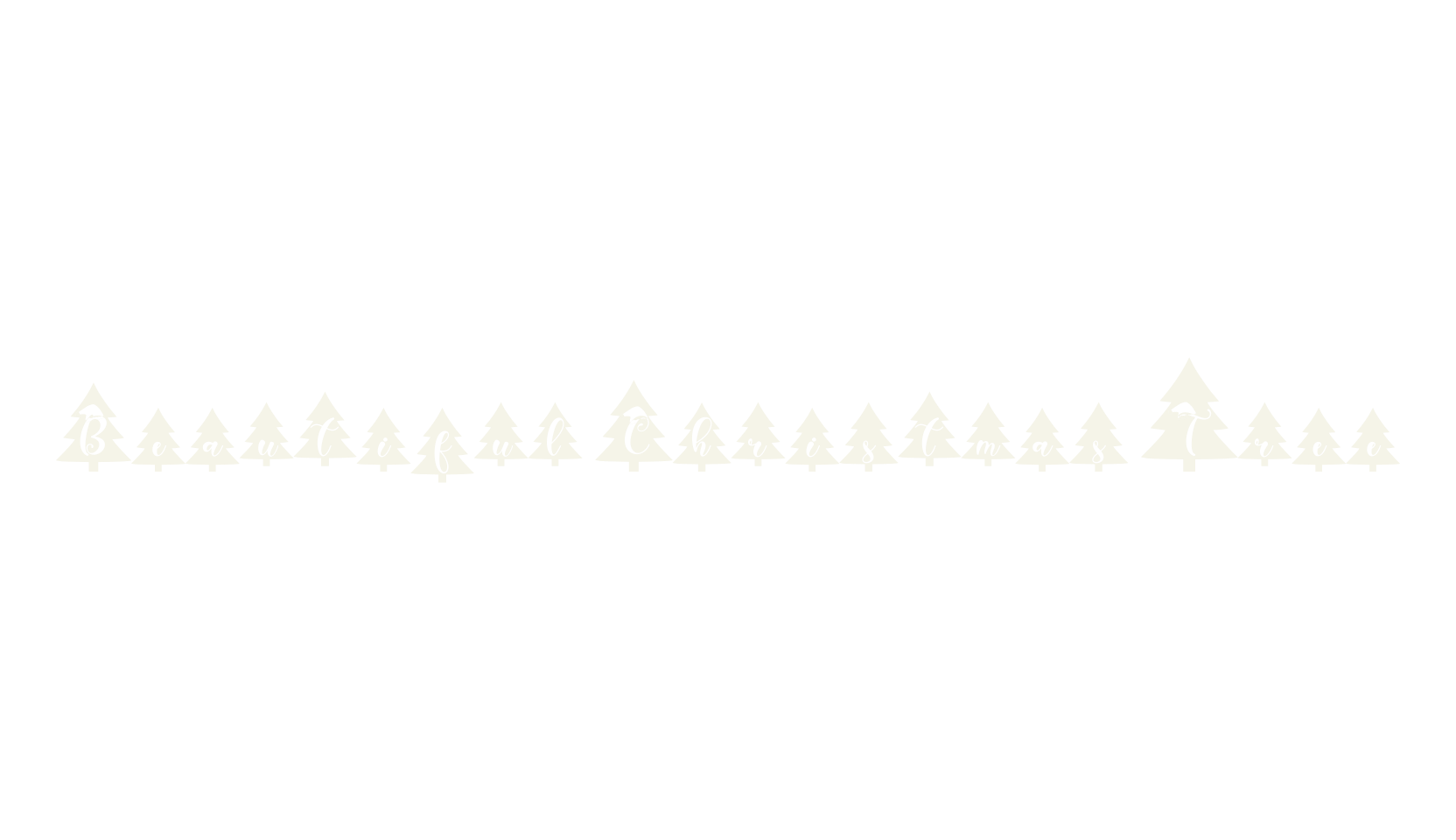 Beautiful Christmas Tree, christmas font preview