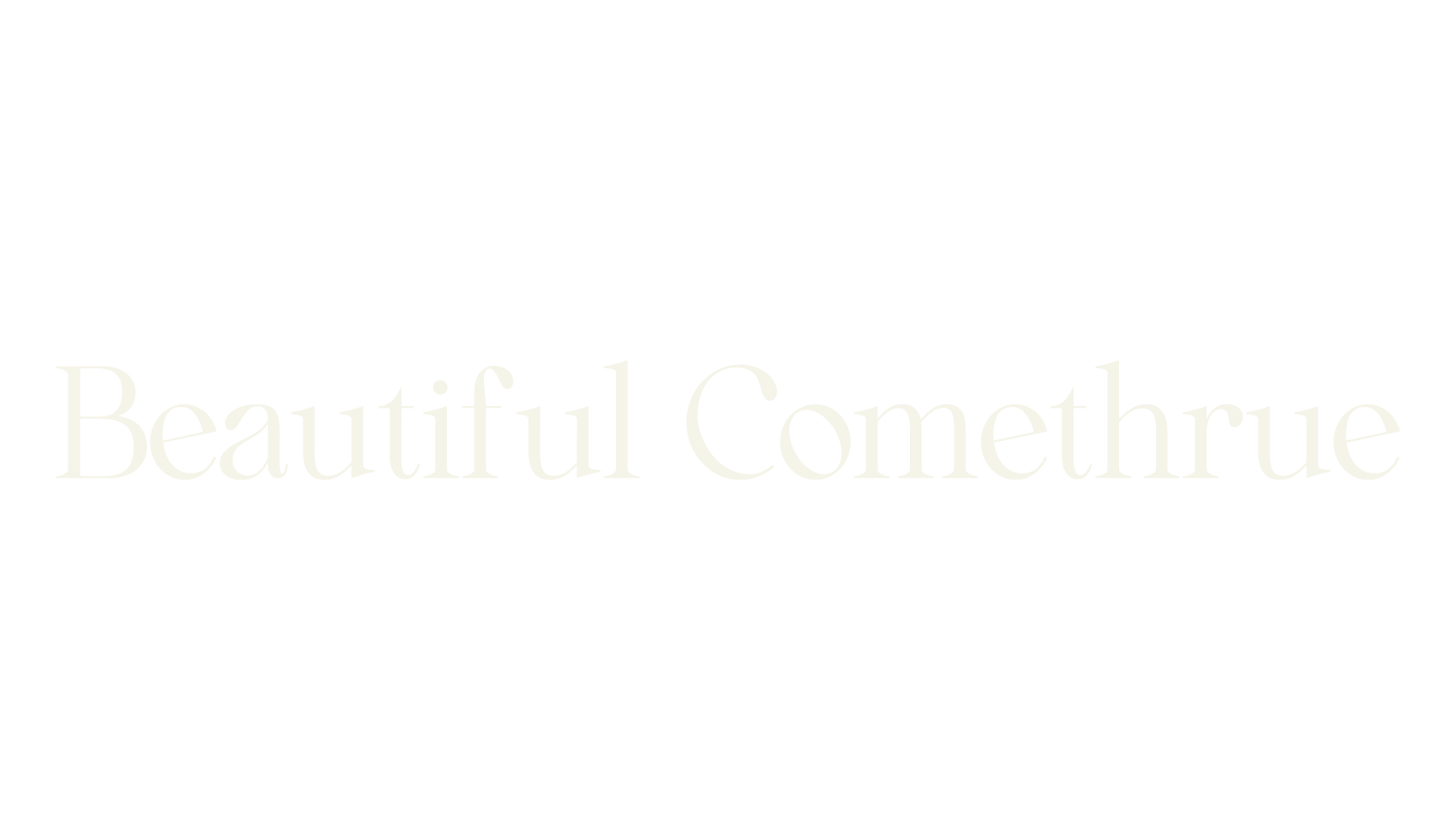 Beautiful Comethrue, serif font preview