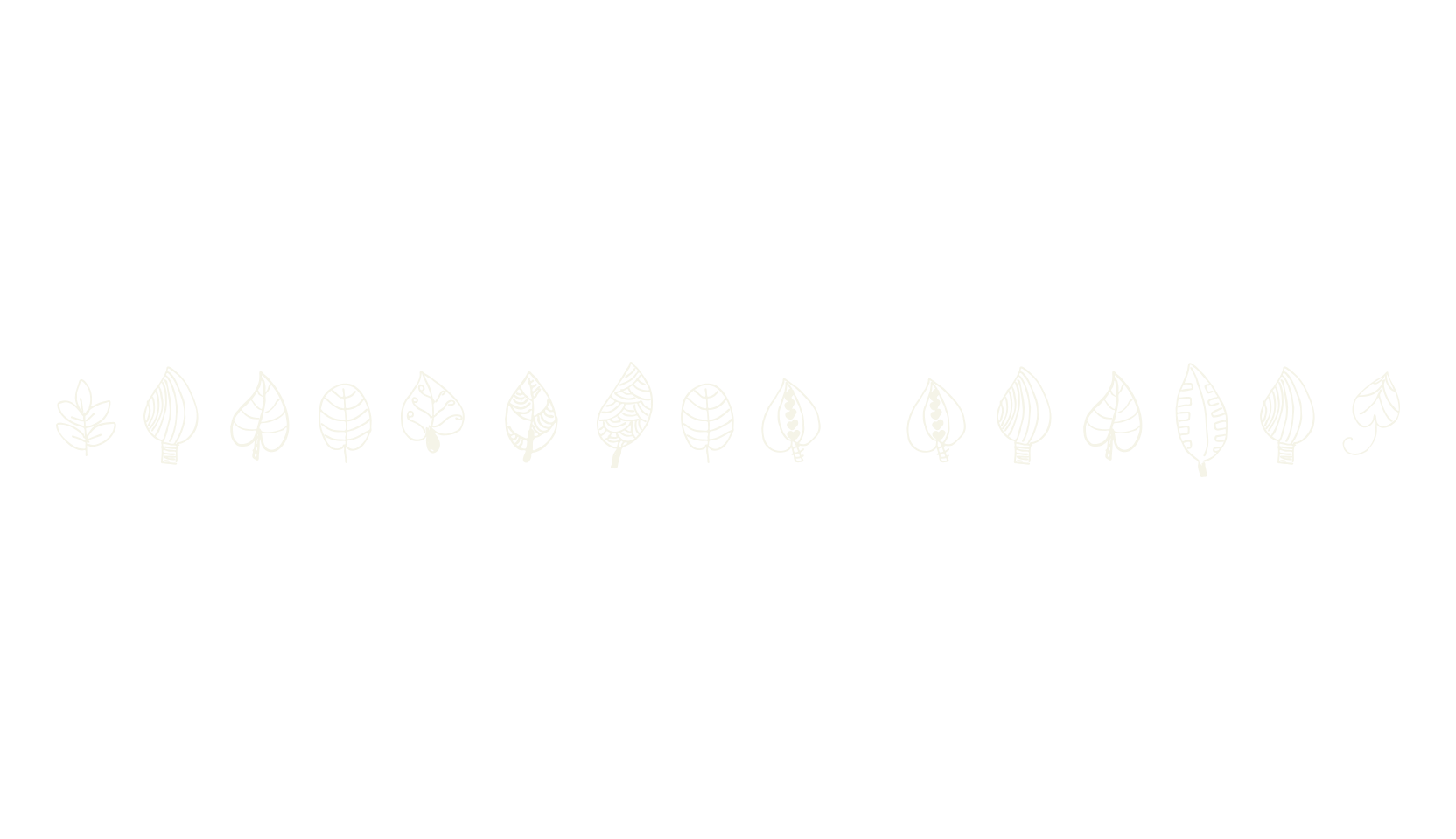 Beautiful leaves, cute font preview