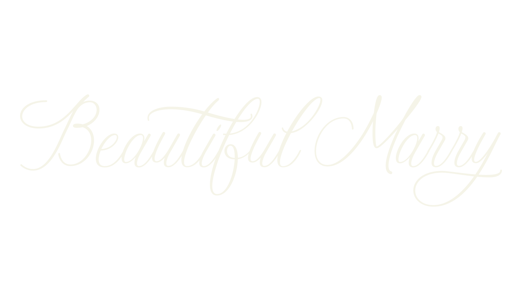 Beautiful Marry, calligraphy font preview