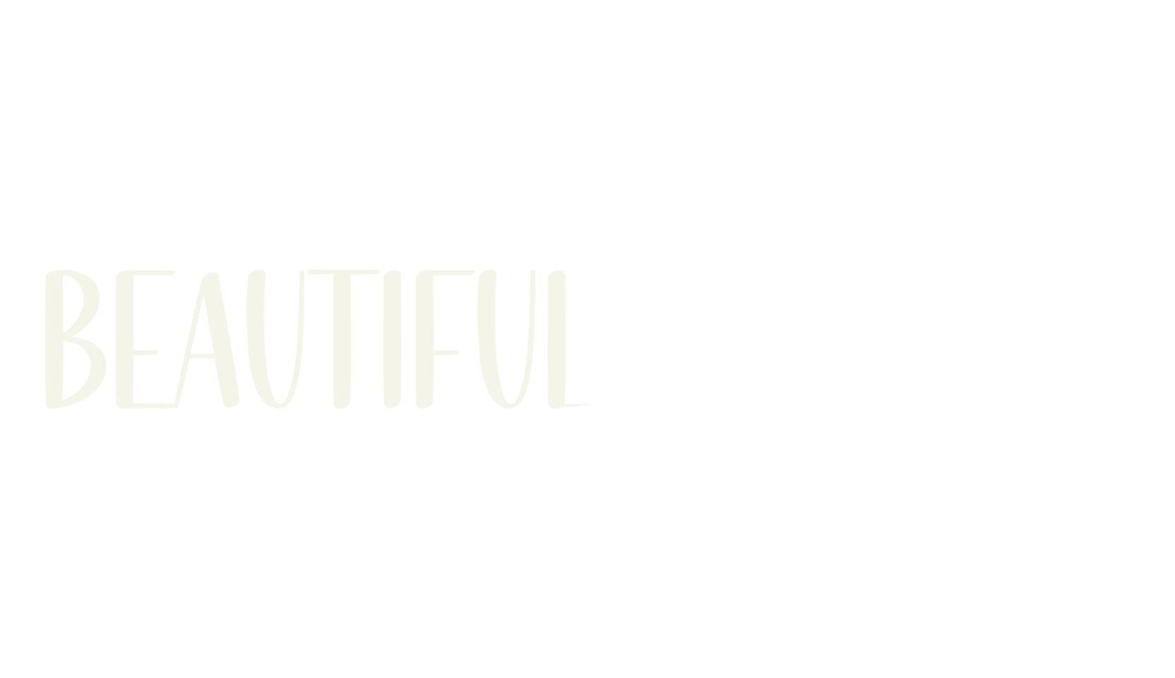 Beautiful Scenery, calligraphy font preview
