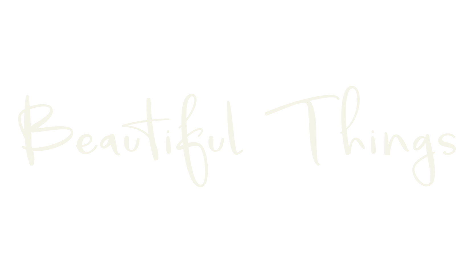 Beautiful Things, fashion script font preview